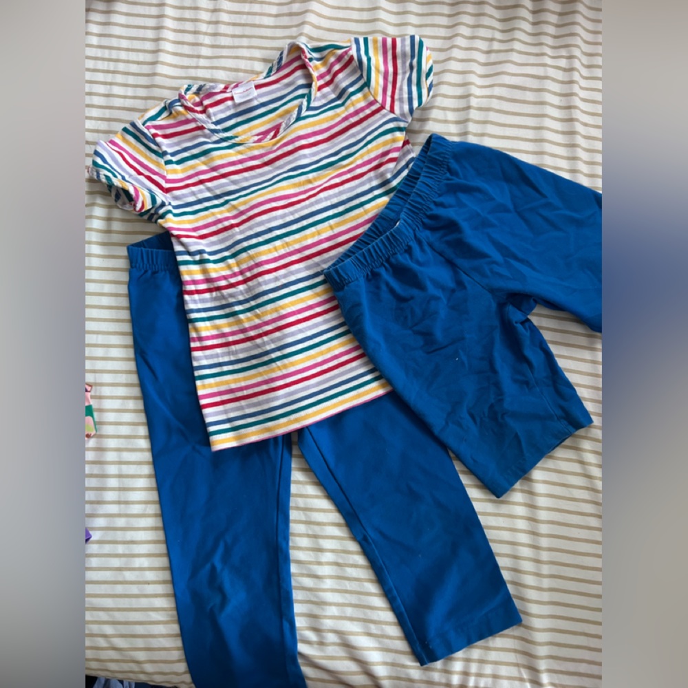Hanna Andersson tee shorts and capris size 8 130